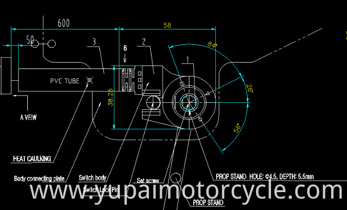 Dimension Diagram Of Side Stand Switch